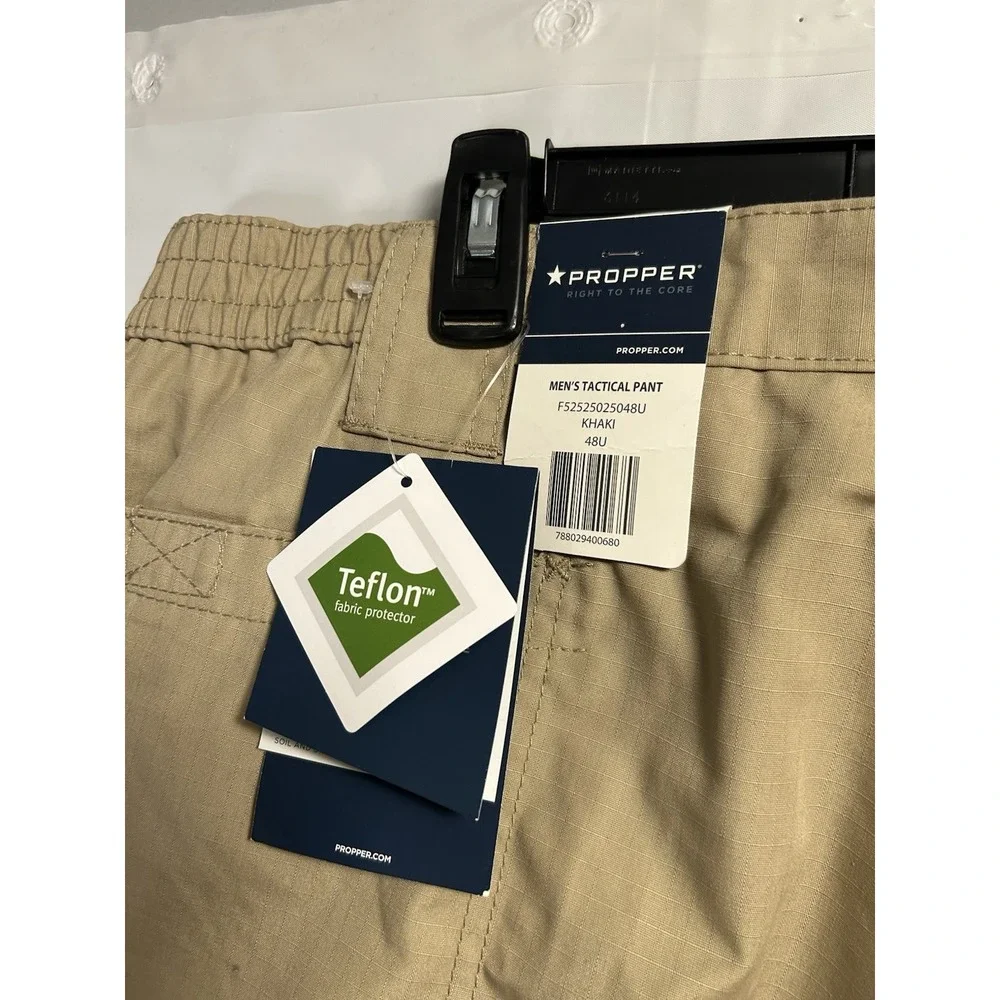 New Propper Tactical Pants‎ Men's 48x37 Brown Cargo Ripstop Teflon Workwear Army